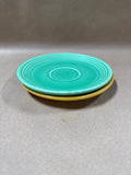 Yellow And Seafoam Green Fiestaware Saucer Plates
