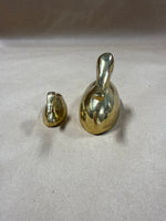 (A) Pair Of Brass Ducks
