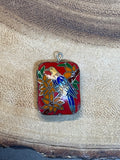 Cloisonné Pendant with Bird Design