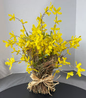 Yellow Forsythia Faux Floral Bundle