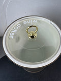 Shelton Ware by Towle Retro Gold Lidded Ice Bucket with Wine Bottle Collar