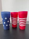 6-Piece Stars & Stripes Plastic Cups