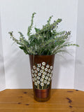 Metal Wall Pocket With Faux Greenery