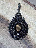 Elegant Black & Silver Pendant
