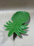 Green Ceramic Pineapple Spoon Rest