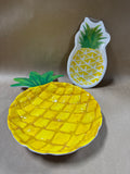 Pineapple Melamine Bowl And Appetizer Paper Plates