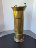 Brass Vintage Dutch Coal Scuttle or Umbrella Stand