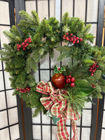 Prelit 22” Wreath w/Storage Box