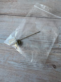 Pair of Gold Tone Pins: “A” Stick Pin & Cherub