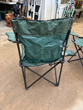 Pair of Green Folding Arm Chairs w/Carry Bags
