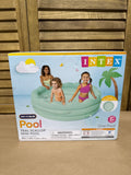 INTEX Mini Teal Scalloped Inflatable Kids Pool - Sealed