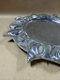 Round Pewter Seashell Wall Hanging