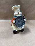 Snowman Chef With Skillet