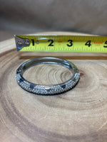 Silver Tone Bracelet with Magnetic Closure