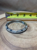 Silver Tone Bracelet with Magnetic Closure