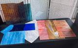 Lot of Assorted Slag & Stained Glass Pieces for Mosaics & Crafts