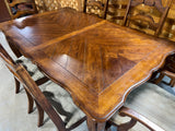 Dining Set: Table, 1 Leaf, 6 Chairs***HEAVY ITEM***READ DETAILS ON PICK UP POLICY***