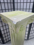 Plaster Column Plant Stand