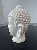 White Ceramic Buddha Head