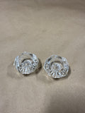 Pair Of Glass Salt Cellars