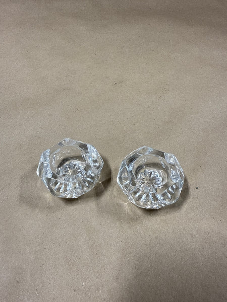Pair Of Glass Salt Cellars
