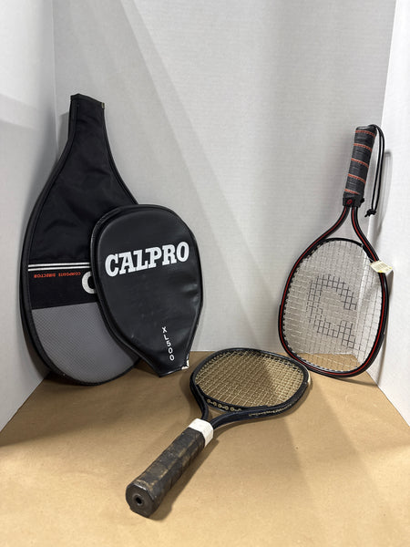 Lot Of Tennis Raquets With Cases