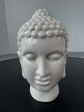 White Ceramic Buddha Head