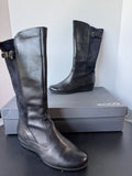 Ecco Abelone High Cut Zip Black Boots in Box SIZE 9-9.5 (EU 40)