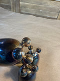 (A) Set Of 4 Footed Silver Plate Egg Cups