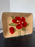 Ambiance Collections Fleur Rustique Rectangular Platter