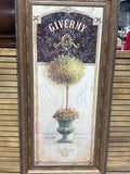 Large French Style Topiary Print