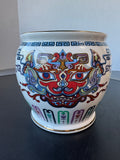 Franklin Mint Courage of the Terrestrial Tiger Vintage Porcelain Planter