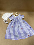 American Girl Felicity's Traveling Gown With Choker And Cap (A4)