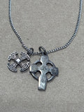 Sterling Chain with Cross Pendants