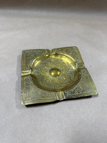 Square Brass Ashtray