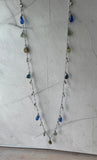 Ann Taylor Loft Wire Wrapped Teardrop Stone Charm Necklace