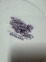 47-Piece A.J. Wilkinson Pastoral Davenport Purple Transferware China Set