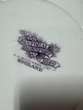 47-Piece A.J. Wilkinson Pastoral Davenport Purple Transferware China Set