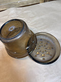 Vintage Smoked Glass Corning Plant Helper
