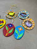 (C) Hand Painted Easter Ornaments
