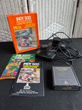 Indy 500 Atari 2600 & 7800 Complete Game System in Box with 2 Driving Controllers and Manuals