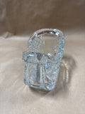 Santa’s Sleighs Glass Candy Dish