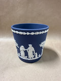 Dark Blue Wedgewood Jasperware Cache Planter Pot
