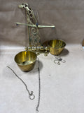 Colonial Williamsburg Brass Wall Hanging Scales Of Justice AS IS