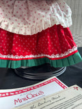 Danbury Mint Porcelain Mrs Claus Doll with Tea Set, Accessories & Stand in Box