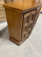 Oak Tone Console Cabinet, unbranded