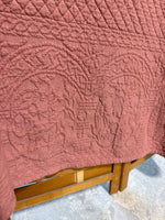 Pink King Size Williamsburg Blanket