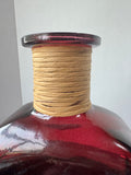 Wine Red Large Recycled Spanish Glass Decorative Bottle Vase