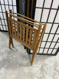 Vintage Mid Century Modern Style Folding Magazine Rack
