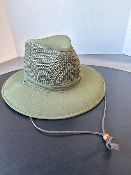 Green Safari Henschel Hat Company Drawstring Hat
